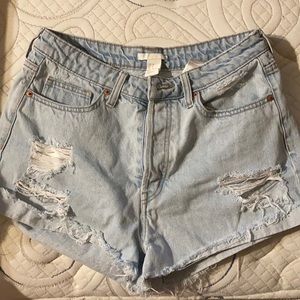 h&m denim shorts
